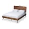 Baxton Studio Zenon Mid-Century Walnut Brown Finished Wood Full Size Platform Bed 156-9407-9419 - alternate 8
